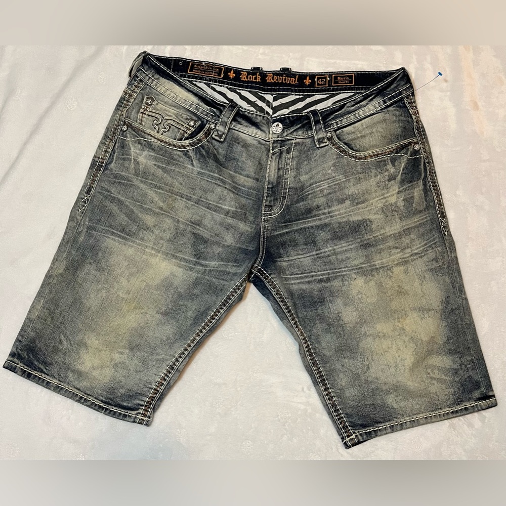 Rock Revival Men’s Denim Shorts 42